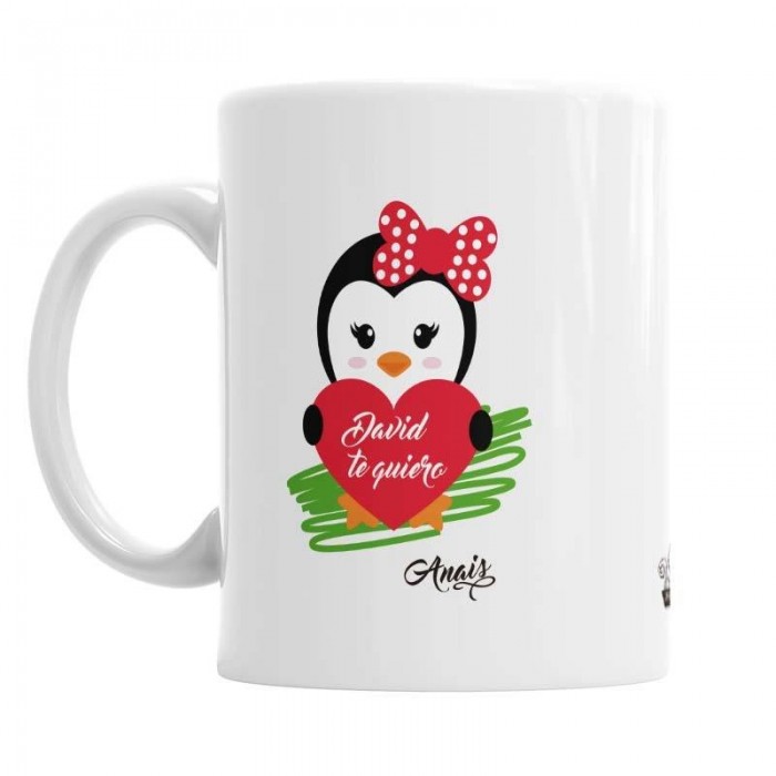 Taza termo taza pingüino amor gracias tb61 -  España