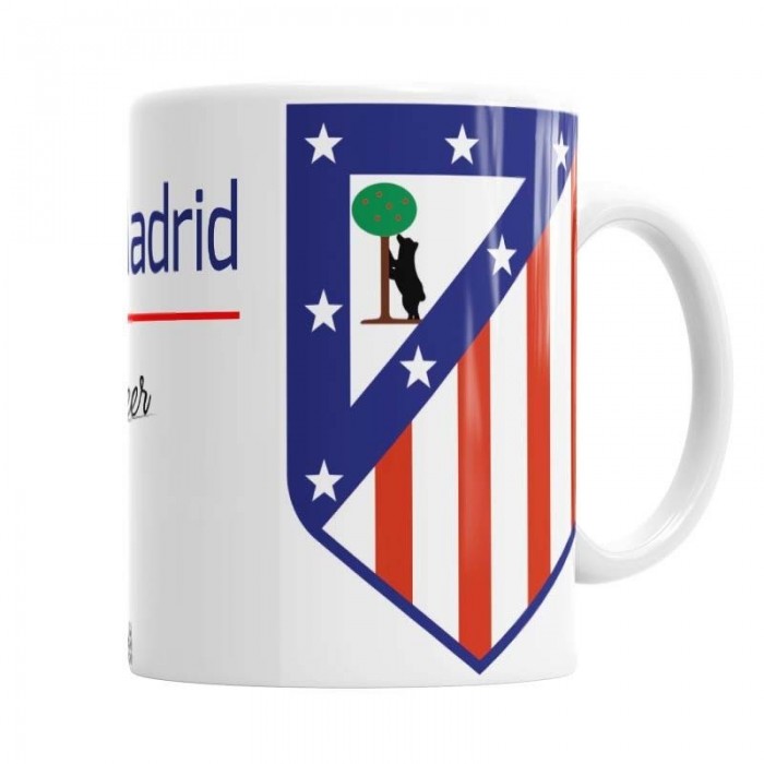 Taza personalizada Atlético de Madrid Fc con nombre